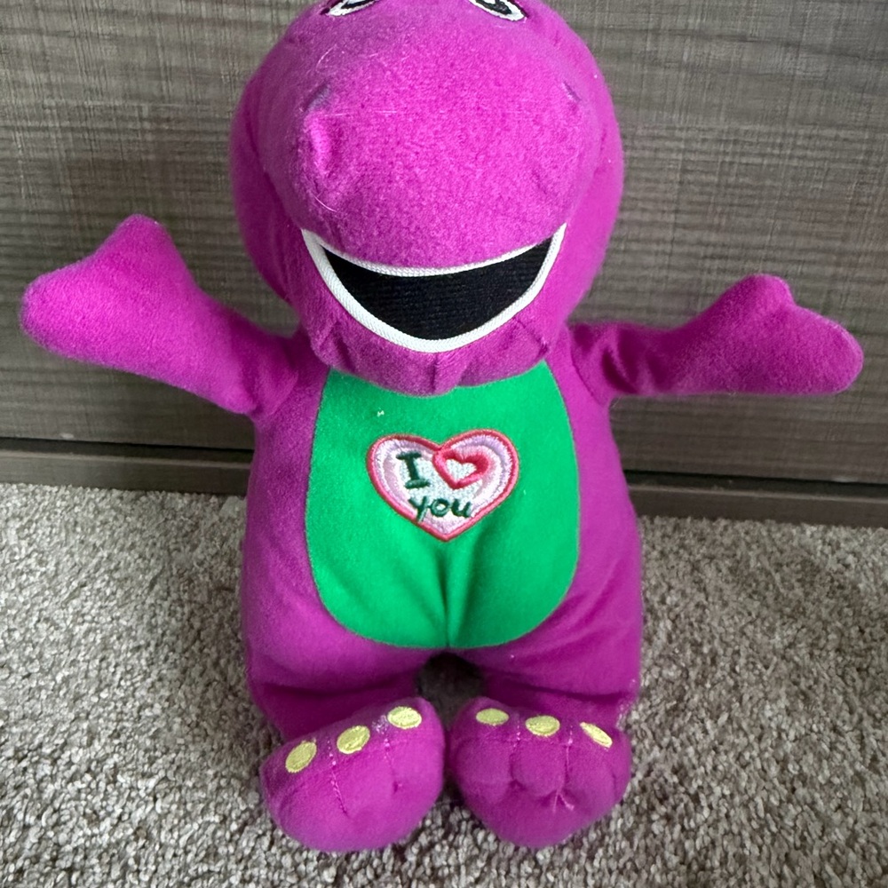 Vintage Barney singing Plush Toy